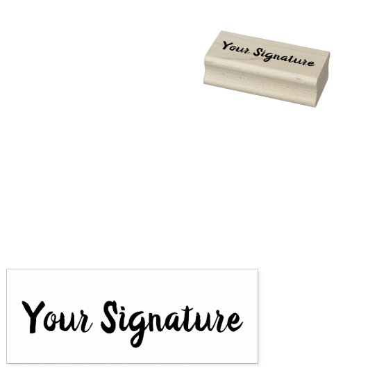 Minimaler Personalisierter Signaturenname-Script-S Gummistempel (Stempel)