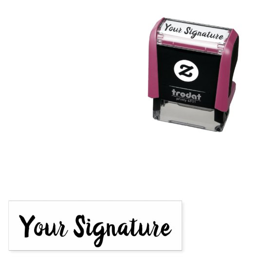 Minimaler Personalisierter Signaturenname-Script-S Permastempel (Beispiel)