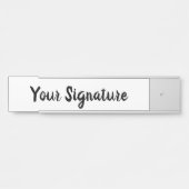 Minimaler Personalisierter Signaturenname-Script-S Türschild (Vorderseite )
