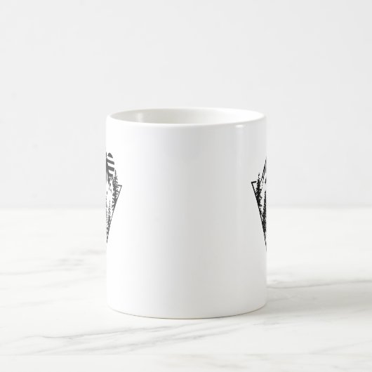 Minimaler Pinienwald Kaffeetasse (Mittel)