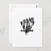 Minimaler Pinienwald Postkarte (Vorne/Hinten)