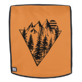 Minimaler Pinienwald Rucksack (Abnehmbare Front)