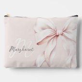 Minimaler Pink Monogram Accessory Pouch Zubehörtasche (Vorderseite)