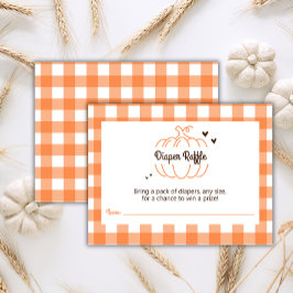 Minimaler Pumpkin Neutral Baby Duschdusche Windeln Begleitkarte