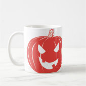 Minimaler Pumpkin-Trick oder Treat-Tasse Kaffeetasse (Links)