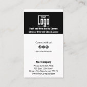Minimaler QR-Code B2B Empfehlungskarte (Rückseite)