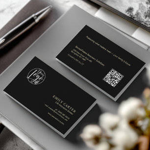 Minimaler QR-Code für Black Gold Life Insurance Br Visitenkarte