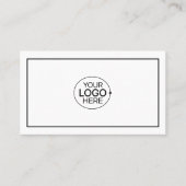 Minimaler QR-Code für das Hinzufügen von Logos in Visitenkarte (Vorderseite)