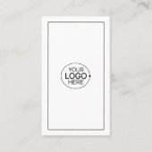 Minimaler QR-Code für das Hinzufügen von Logos in Visitenkarte (Vorderseite)