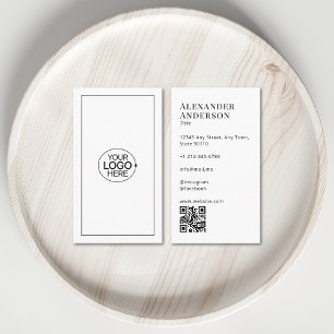 Minimaler QR-Code für das Hinzufügen von Logos in  Visitenkarte