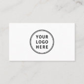 Minimaler QR-Code für Logos Beruflich Visitenkarte (Rückseite)