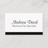 Minimaler QR-Code für Neugeborene Visitenkarte (Vorderseite)