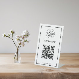 Minimaler QR-Code Hinzufügen von Logo-Logo-Unberüh Sockelschild