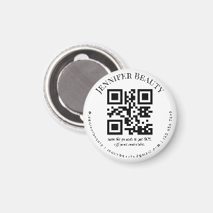Minimaler qr-Code kleiner Business Schönheitssalon Magnet
