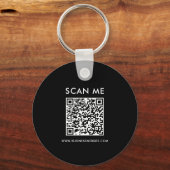 Minimaler QR-Code kundenspezifischer Schlüsselanhä Schlüsselanhänger (Rückseite)