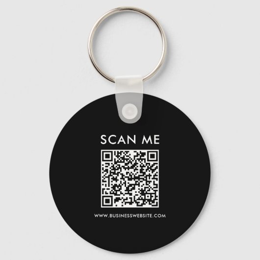 Minimaler QR-Code kundenspezifischer Schlüsselanhä Schlüsselanhänger (Rückseite)