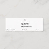 Minimaler QR Code Weißer einfacher Star Mini Visitenkarte (Rückseite)