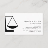 Minimaler Rechtsanwalt Beruflich Visitenkarte (Vorderseite)