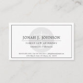 Minimaler Rechtsanwalt | Visitenkarte (Vorderseite)