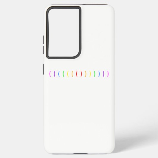Minimaler Regenbogen Samsung Galaxy Hülle (Rückseite)