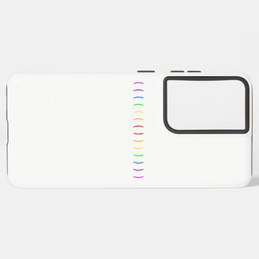 Minimaler Regenbogen Samsung Galaxy Hülle (Linke Seite)