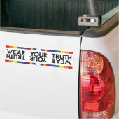 Minimaler Regenbogenbogen Moderne Farbige Aussage Autoaufkleber (Auf Lkw)