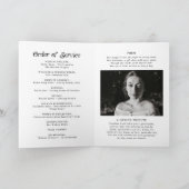 Minimaler Retro-Beerdigungsauftrag Programm (Innenseite)