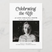 Minimaler Retro-Beerdigungsauftrag Programm (Vorderseite)