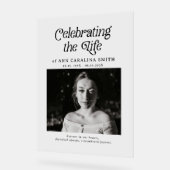 Minimaler Retro-Bestattungsauftrag Acrylschild (Winkel)