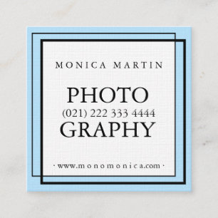 Minimaler Retro-Stil Quadratische Visitenkarte
