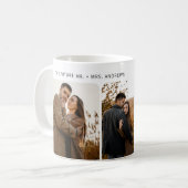 Minimaler Ring in der Neujahrsweihnacht der Verlob Kaffeetasse (Vorderseite Links)