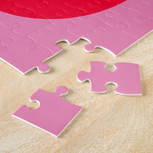 Minimaler Rot-Rosa-Ei-Osterpuzzle Puzzle (Seite)