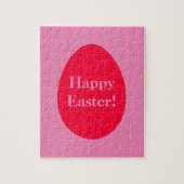 Minimaler Rot-Rosa-Ei-Osterpuzzle Puzzle (Vertikal)