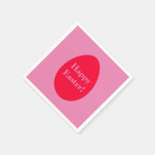Minimaler Rot-Rot-Rosa-Eizelle Osterzeit Serviette (Ecke)