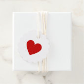 Minimaler Rotkreislauf der Liebe des roten Herzens Geschenkanhänger (Beispiel)