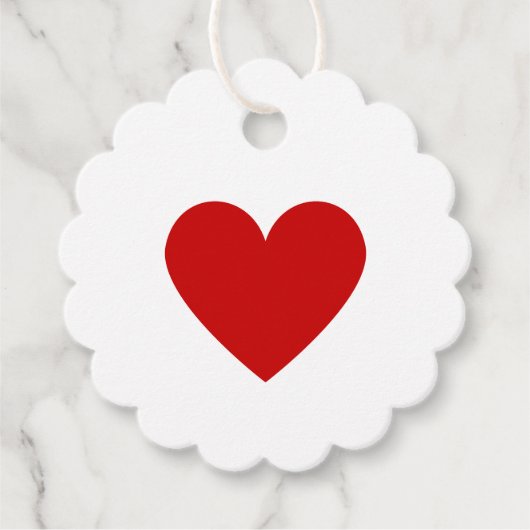 Minimaler Rotkreislauf der Liebe des roten Herzens Geschenkanhänger (Vorderseite)