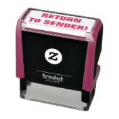 Minimaler "RÜCKKEHR ZUM SENDER"! Briefmarke Permastempel (Produkt)
