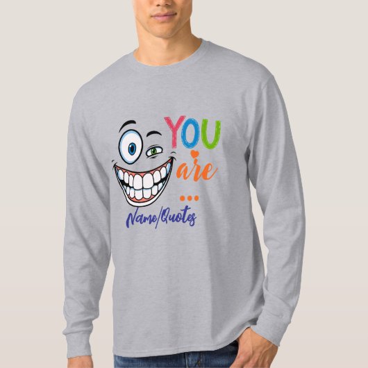 Minimaler sarkastischer Spruch T-Shirt (Vorderseite)