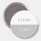 Minimaler sauberer Geschirrspüler Schild Magnet (Vorderseite/Rückseite)