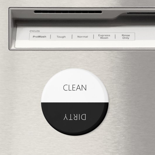 Minimaler sauberer Geschirrspüler Schild Magnet (In Situ (Geschirrspüler))