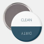 Minimaler sauberer Geschirrspüler Schild Magnet (Vorderseite/Rückseite)