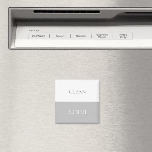 Minimaler sauberer Geschirrspüler Schild Magnet (In Situ (Geschirrspüler))