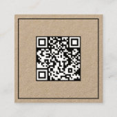 🗂️ Minimaler Scan-Code QR Quadratische Visitenkarte (Vorderseite)
