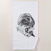 Minimaler Schatten, Snowbird Loaf Strandtuch (Vorderseite)