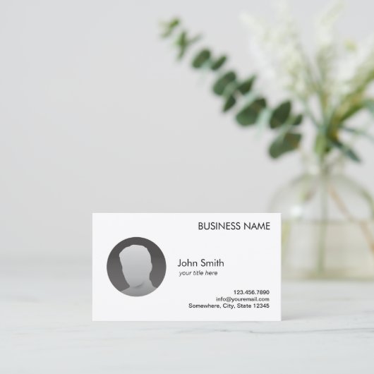 Minimaler Schlichter Agent- für kundenspezifisches Visitenkarte (Stehend Vorderseite)