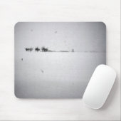 Minimaler Schneemuseepad Mousepad (Mit Mouse)