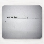 Minimaler Schneemuseepad Mousepad (Vorne)