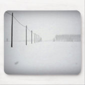 Minimaler Schneemuseepad Mousepad (Vorne)