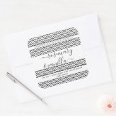 Minimaler schöner Script-Candle-Label-Sticker Quadratischer Aufkleber (Umschlag)