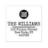 Minimaler Schreibmaschinenservice für Firmenlogo Permastempel (Design)